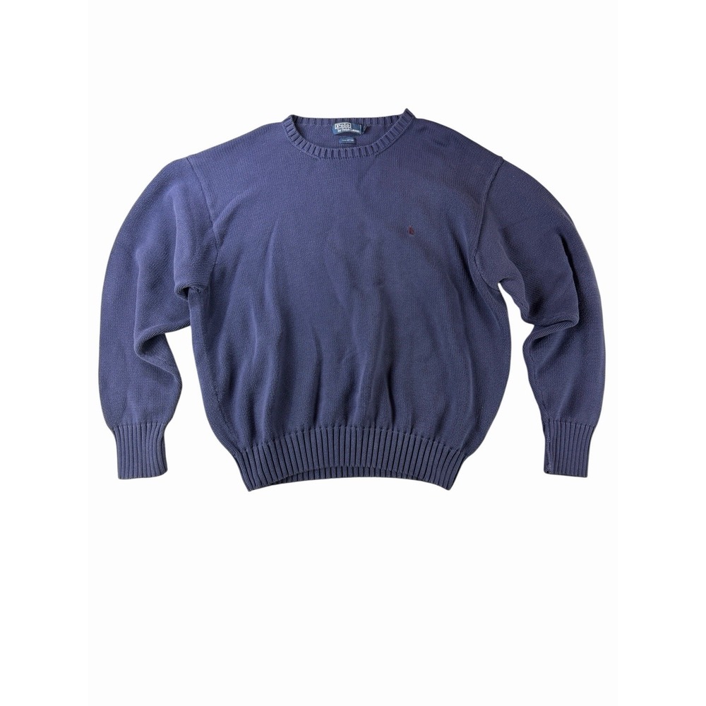 Polo Ralph Lauren Mens 3XB Navy Cotton Crewneck Sweater Big Pony Logo